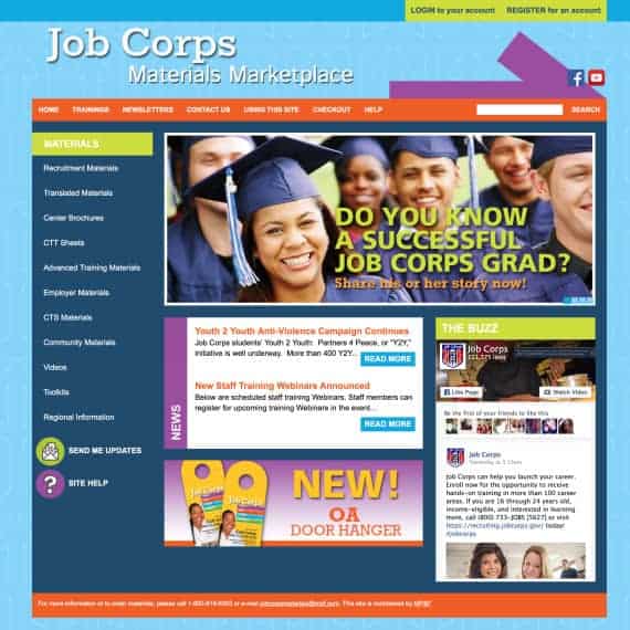 Job Corps - Website Design