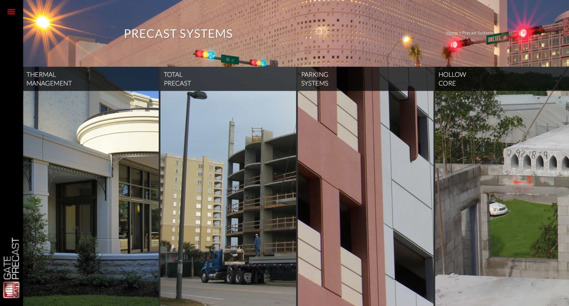 Gate Precast - Website Design