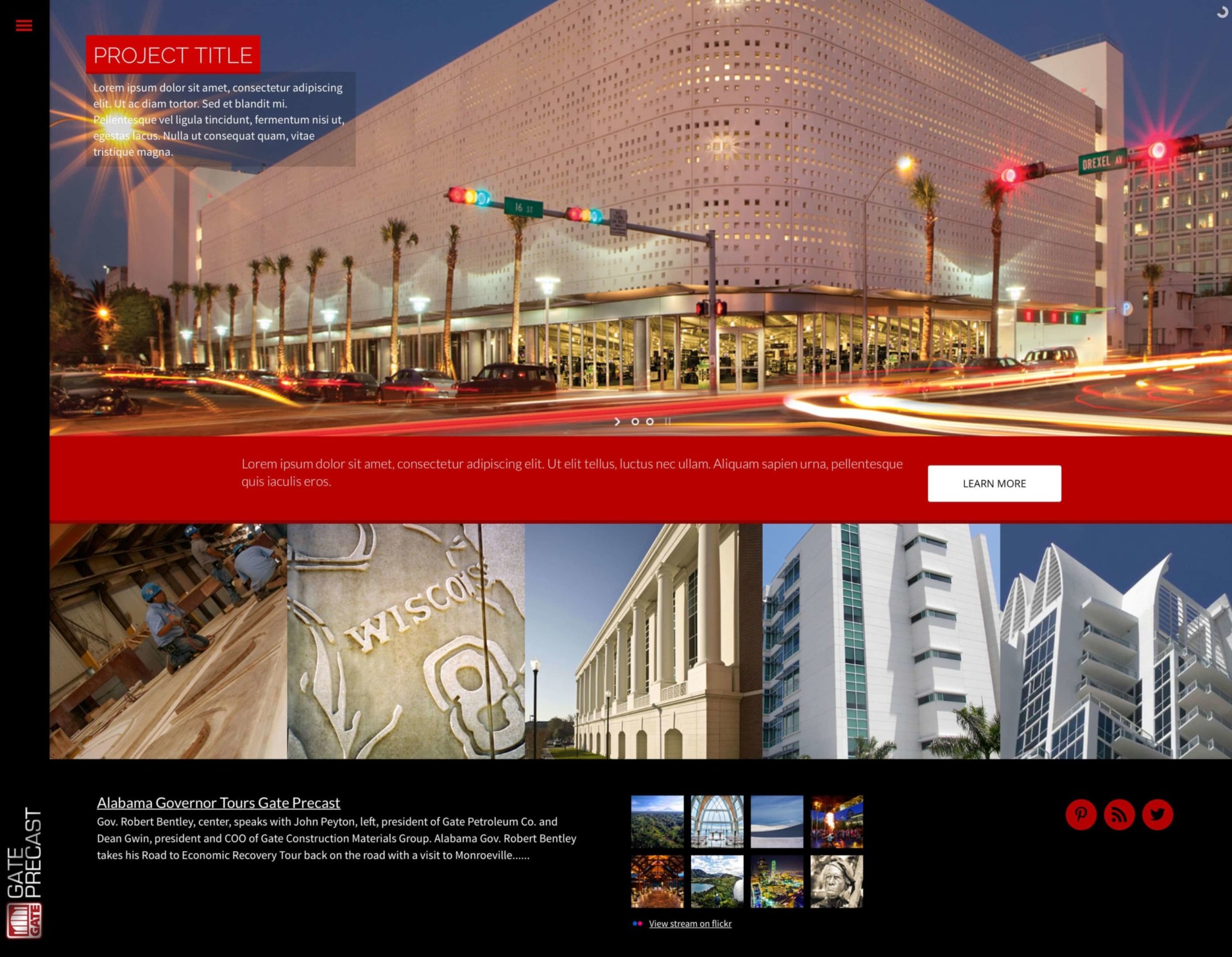 Gate Precast - Website Design